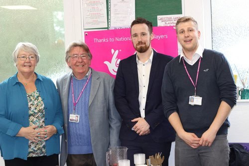 Our Window Security Specialist, Artur Grenda (third from left) at the re-opening of the Art Society.

